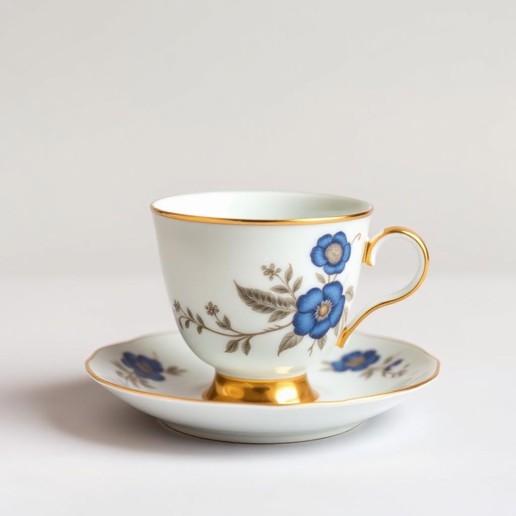 Vintage Japanese Porcelain Tea Cup & Saucer